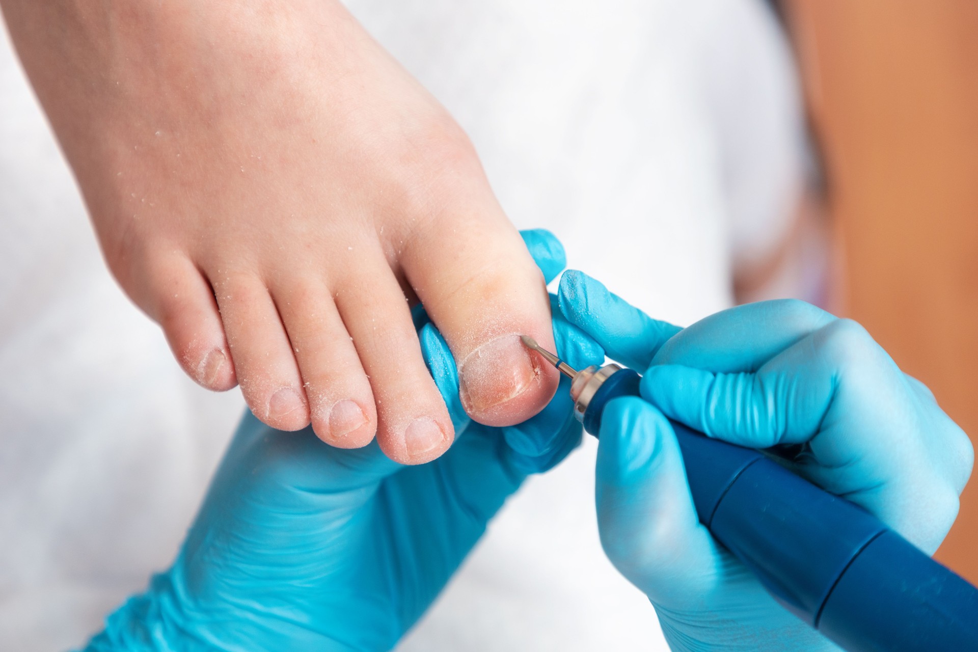 cleaning cuticles feet 